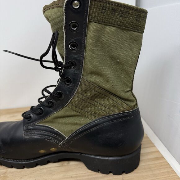 Vintage Militaria 1968 US Army Vietnam War Era Endicott Johnson Jungle Boots 8W - Picture 9 of 16
